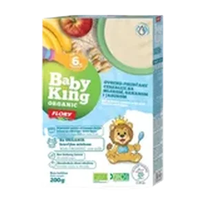 Hrana Za Bebe Instant Babay King Pirinač, Kukuruz, Mleko Jabuka, Šargarepa - Premium 200 Gr Flory