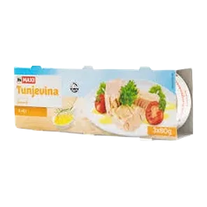 Tunjevina komadi u bilj.ulju Maxi 3x80g