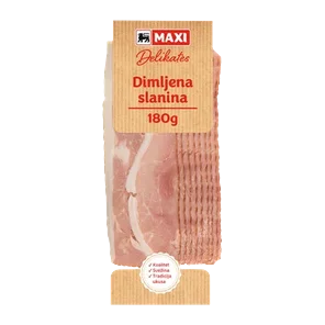 Dimljena mesn.slanina slajs Maxi180g