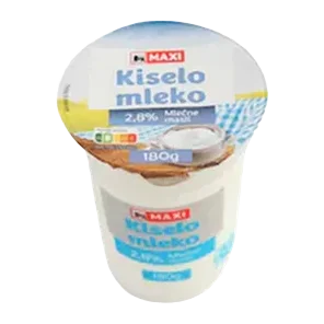 Kiselo mleko 2.8%mm Maxi 180g