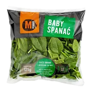 Baby spanac 125g bez ostatka pesticida