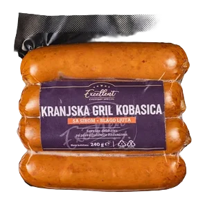 Kranjska gril kob/sir.blago ljuta EX240g