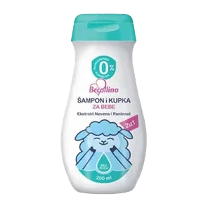 Samp.i kupka za bebe 2u1 Becollino 200ml