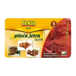 Pileća Jetra Sa Srcem Podložak Egalizovano 500gr Cekin