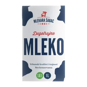 Mleko Uht 1.6%mm 1l Šabac