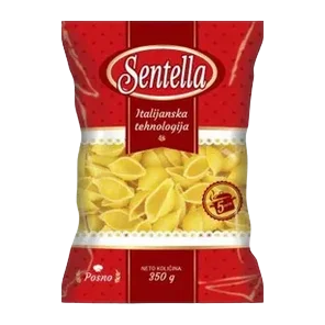 Testenina skoljka velika Sentella 350g