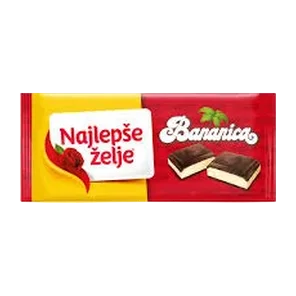Cokolada Crna Najlepse Zelje Bananica 184g