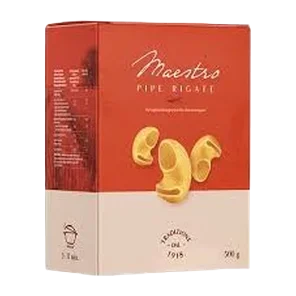 Testenina Pipe Rigate Maestro 500g