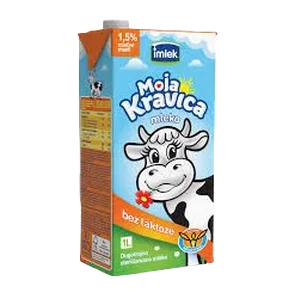 Mleko Trajno Tb 1.5% Bez Laktoze Moja Kravica 1l Imlek Ad