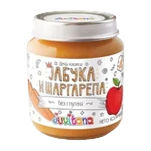 Kasica Jabuka&sargarepa Juvitana 128g 4m+ Rdt Swisslion