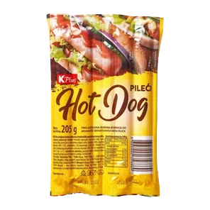 Hot Dog Pileći 205g K Plus