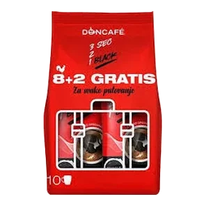 Doncafe 3 sec 2 1 black 8+2 gratis