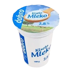 Dobro kiselo mleko 2,8%m.m. 180 g
