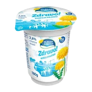Kiselo mleko 2.8%mm Zdravo casa 180g