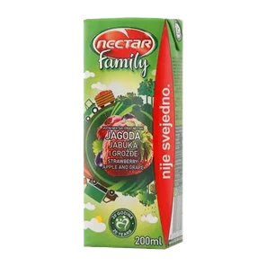 Sok jagoda Family Nectar 0,2l