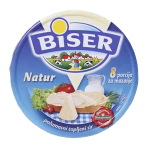 Sir toplj.porcija Biser duo natur 2x140g