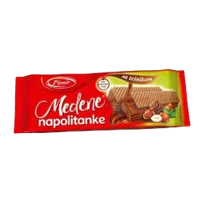 Medene Napolitanke Mleko 160g Pionir
