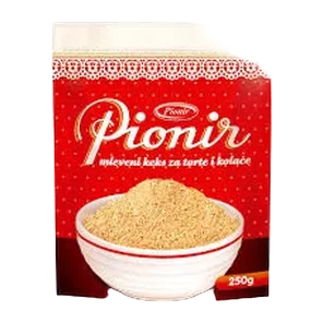Keks Mleveni 250g Pionir