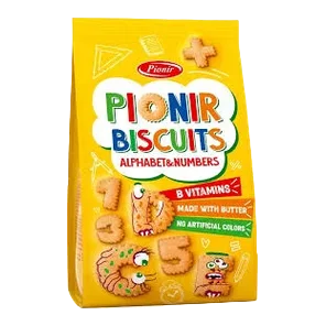 Keks slova i brojevi Pionir 100g
