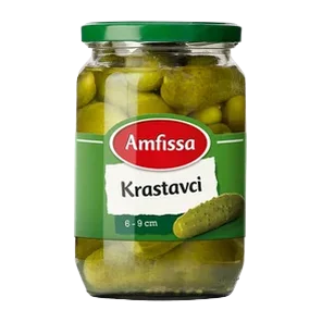 Krastavci pasterizovani 6-9 Amfissa 680g
