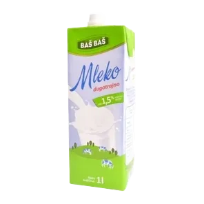 Mleko Uht Baš Baš 1.5%mm 1l