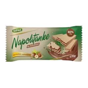 Napolitanke Lešnik Baš Baš 170g