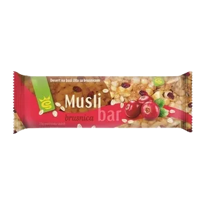 So Tasty Musli Bar Brusnica 25gr