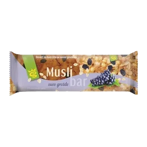 So Tasty Musli Bar Suvo Grozdje 25gr
