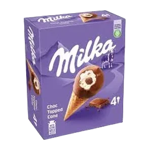 Sladoled Milka mult.kornet 4x100ml/280g