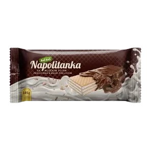 Napolitanke Prelivene Mleko Baš Baš 145g