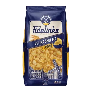 Testenina Velika Školjka 350gr Fidelinka