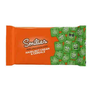 Cokolada Smilies Milk Hazelnut Cream&cereals 87g