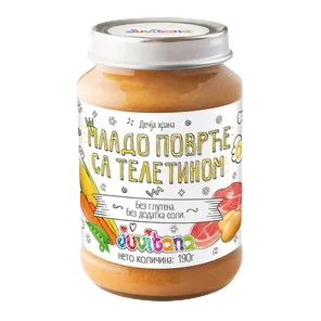 Kasica Juvitana mlado povrce,telet.190g