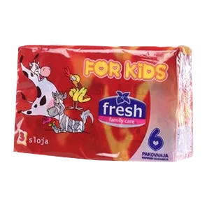 Papirne Maramice Fresh For Kids 6/1 3sl