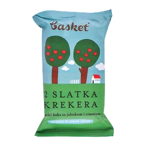 Slatki keks sa jabukom i cimetom 25g