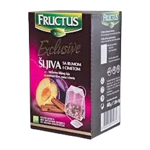 Caj sljiva/rum&cimet Fructus 60g-excl.
