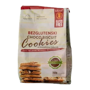 Bezglut. keks čokolada 200g