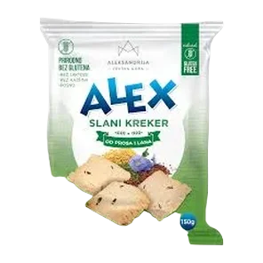 Bezglut. kreker pros i lan 150g
