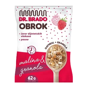 Obrok Malina Granola 62g Dr.brado