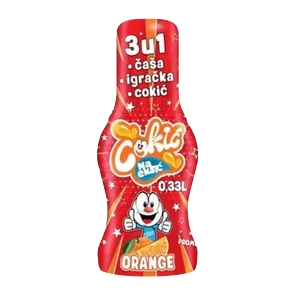 Cokić narandža sa čašom 330 ml