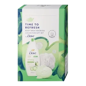 Dove Set W 4pcs (deo+dush+sapun+pufna)