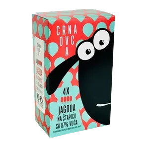 Vocni desert od jagode Crna ovca 4x60g