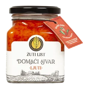 Domaci ajvar ljuti Zuti list 300g
