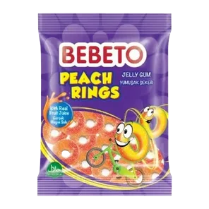 Bombone gumena Peash Rings Bebeto 80g