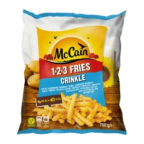 Pomfrit 123 Fries Crinkle 750g Mcca