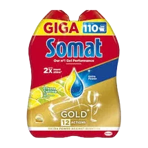 Somat gel za maš.pranje posuđa limun 100wl