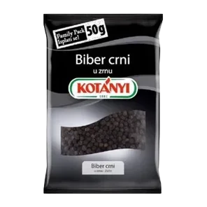 Začin Biber Crni U Zrnu Kesica 50gr Kotanyi