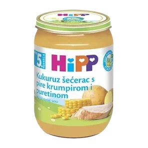 Hipp Kukuruz šećerac sa pire krompirom i ćuretinom 190g