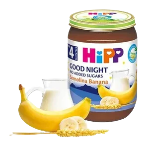 Kašica Mlečna Za Laku Noć Banana Griz I Jabuka 190gr. Hipp