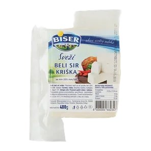 Biser sveži beli kriška sir kg